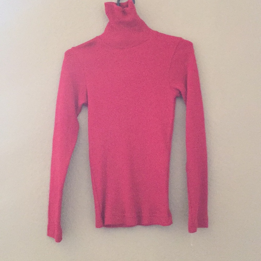 Pink turtle neck sweater